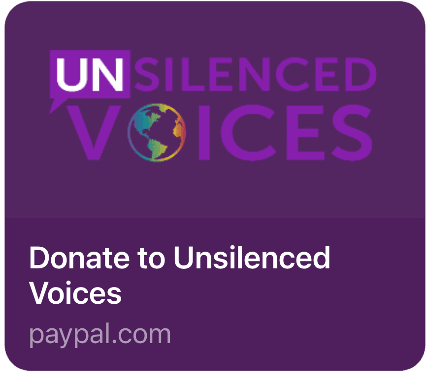 Unsilenced Voices PayPal